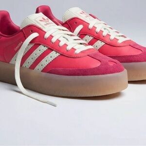 adidas Originals Samba Red and Cream Sneakers